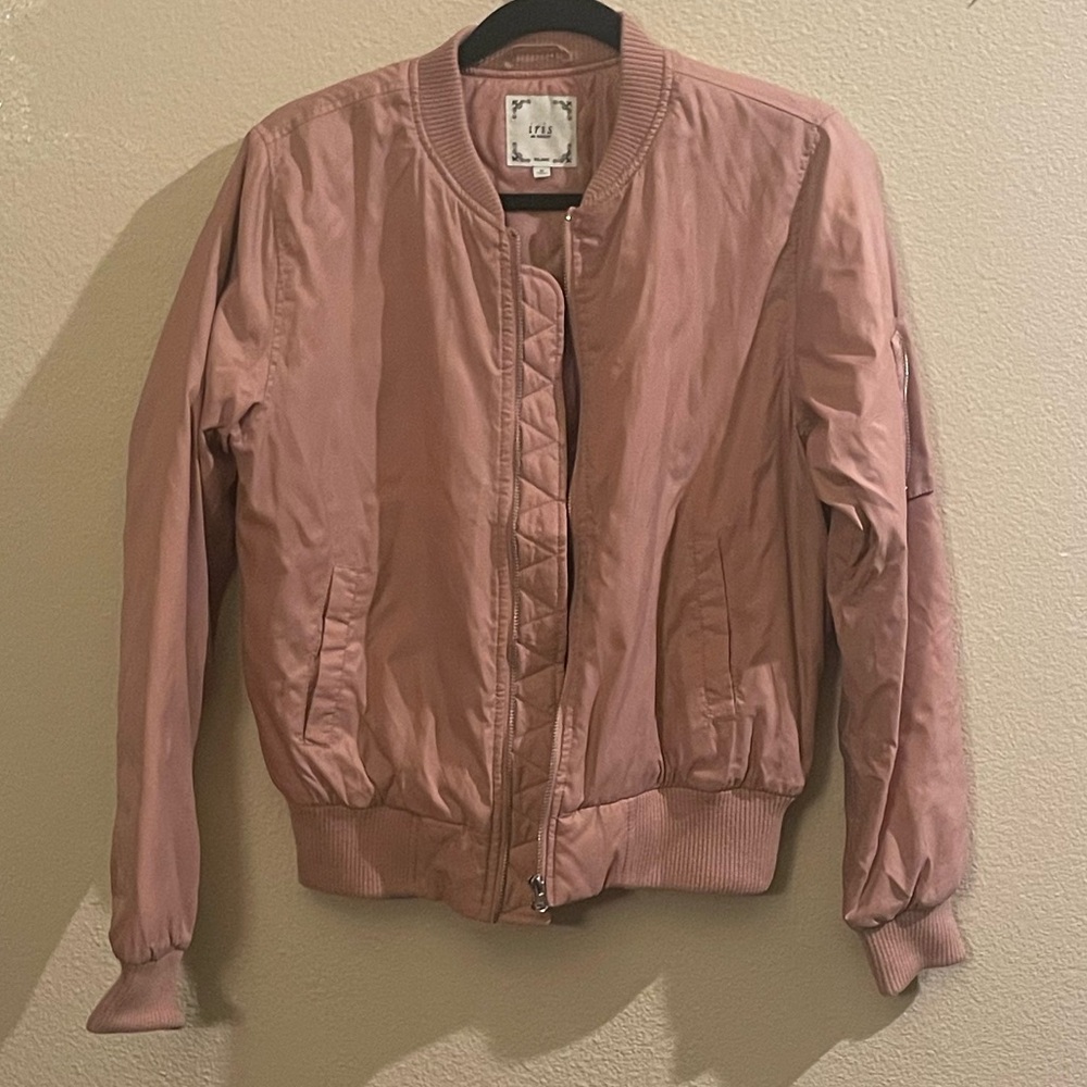 Iris Dusty Rose Bomber Jacket